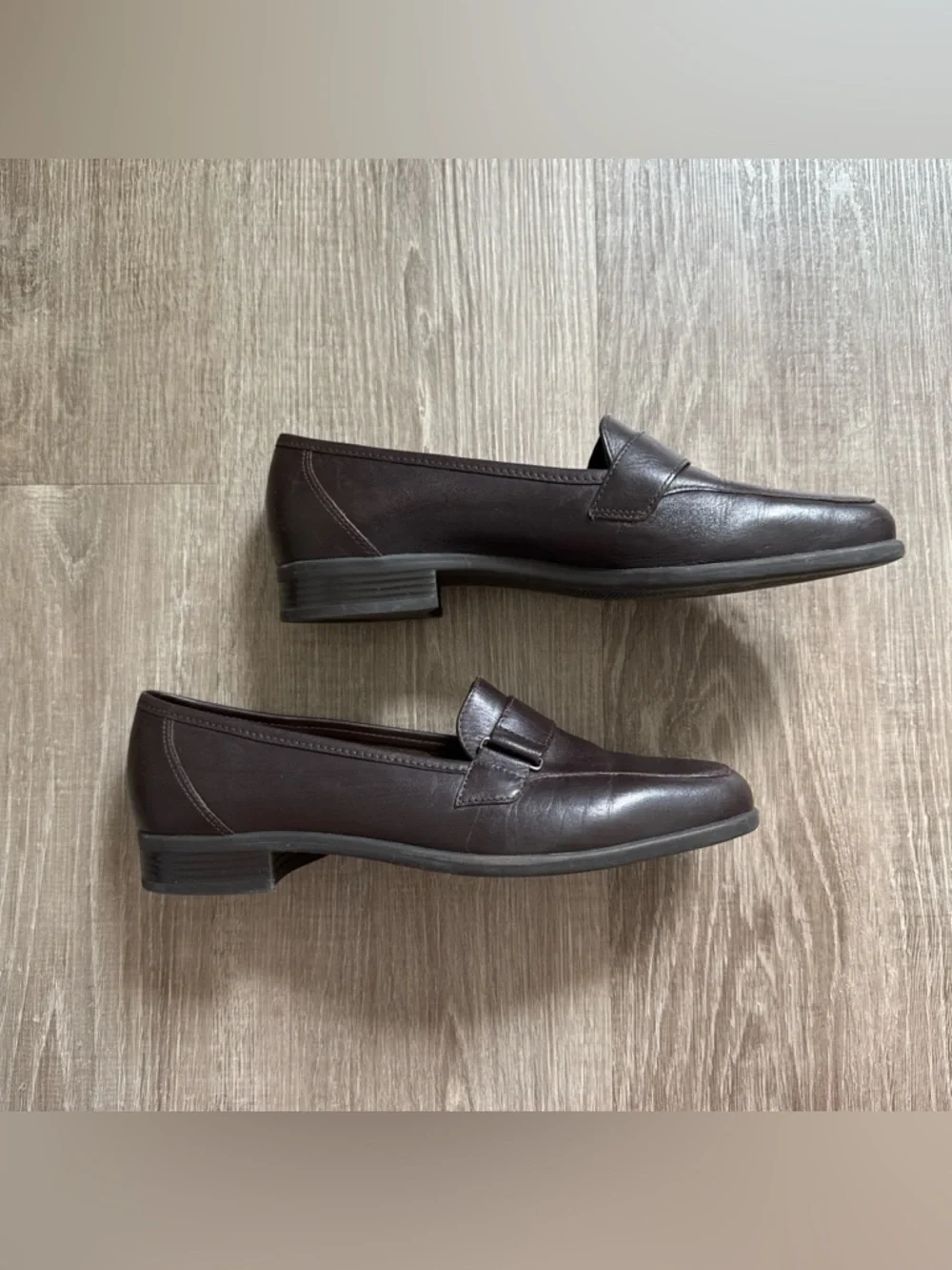 Naturalizer Leather Upper Made In Brazil Preppy Comfortable Brown Loafer Size 8